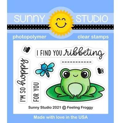 Sunny Studio Clear Stamps - Feeling Froggy